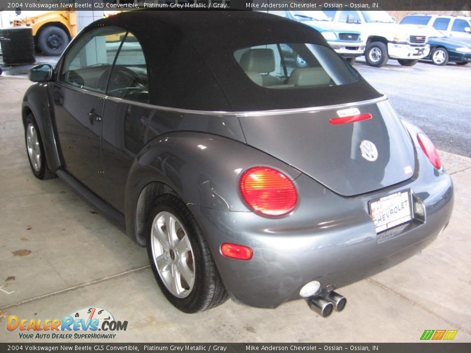 2004 Volkswagen New Beetle GLS Convertible Platinum Grey Metallic / Gray Photo #7