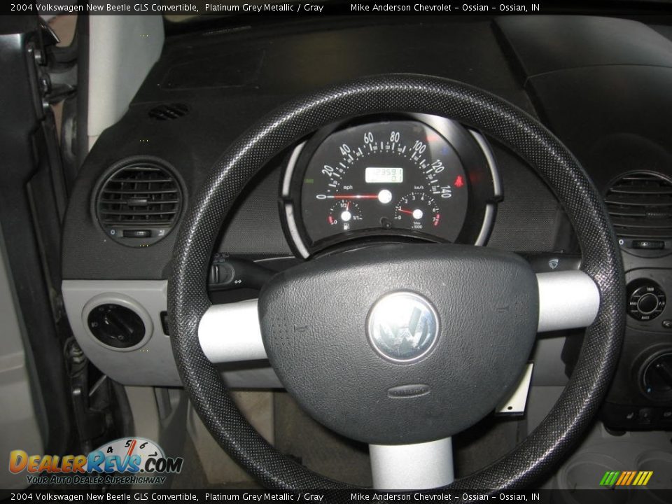 2004 Volkswagen New Beetle GLS Convertible Platinum Grey Metallic / Gray Photo #8