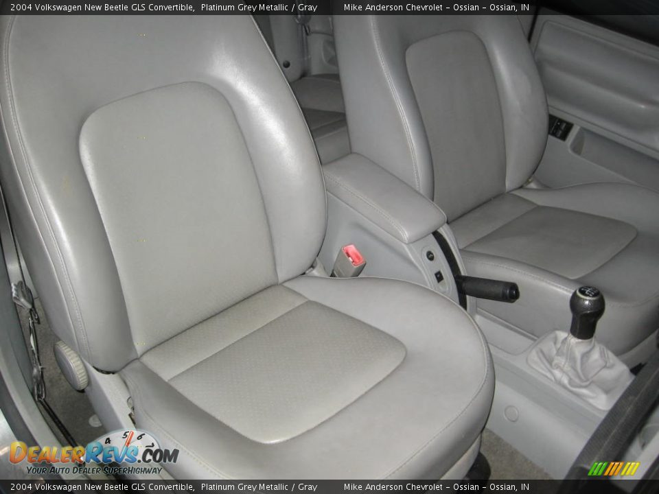 2004 Volkswagen New Beetle GLS Convertible Platinum Grey Metallic / Gray Photo #17
