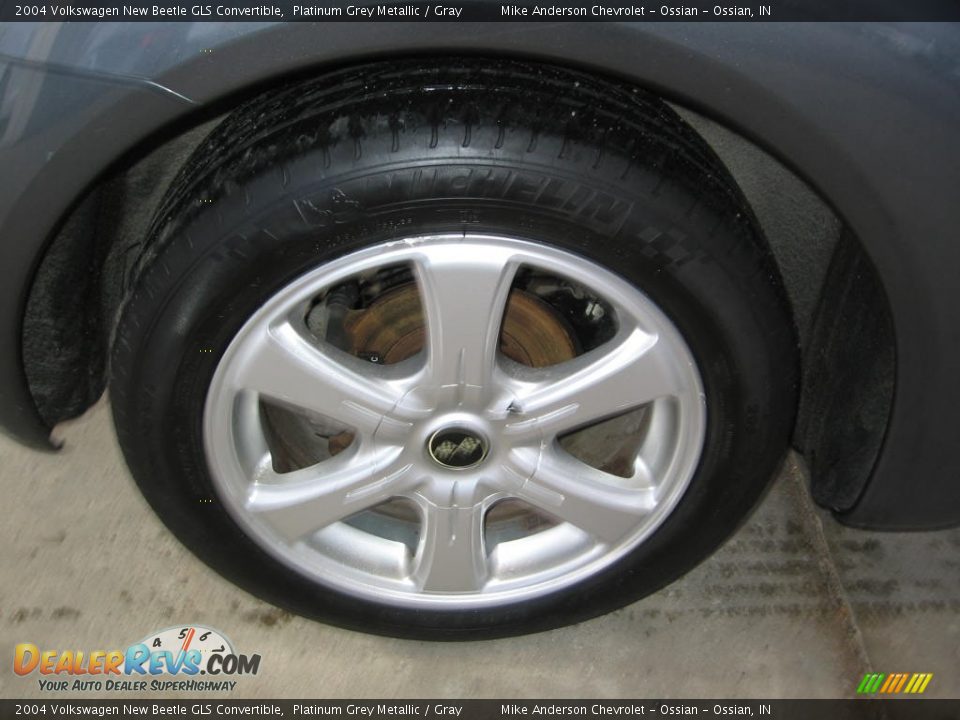 2004 Volkswagen New Beetle GLS Convertible Platinum Grey Metallic / Gray Photo #18
