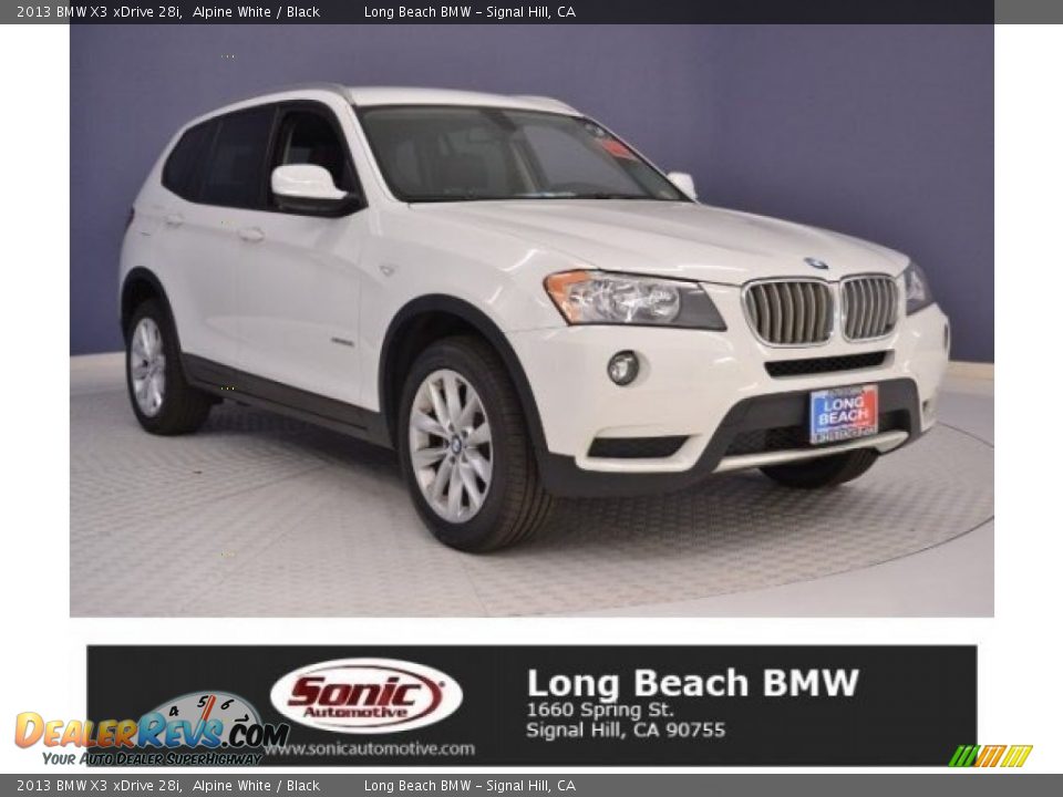2013 BMW X3 xDrive 28i Alpine White / Black Photo #1