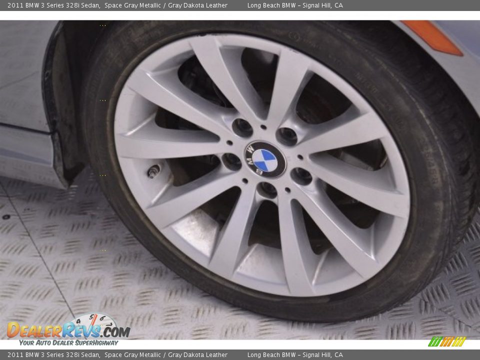 2011 BMW 3 Series 328i Sedan Space Gray Metallic / Gray Dakota Leather Photo #9