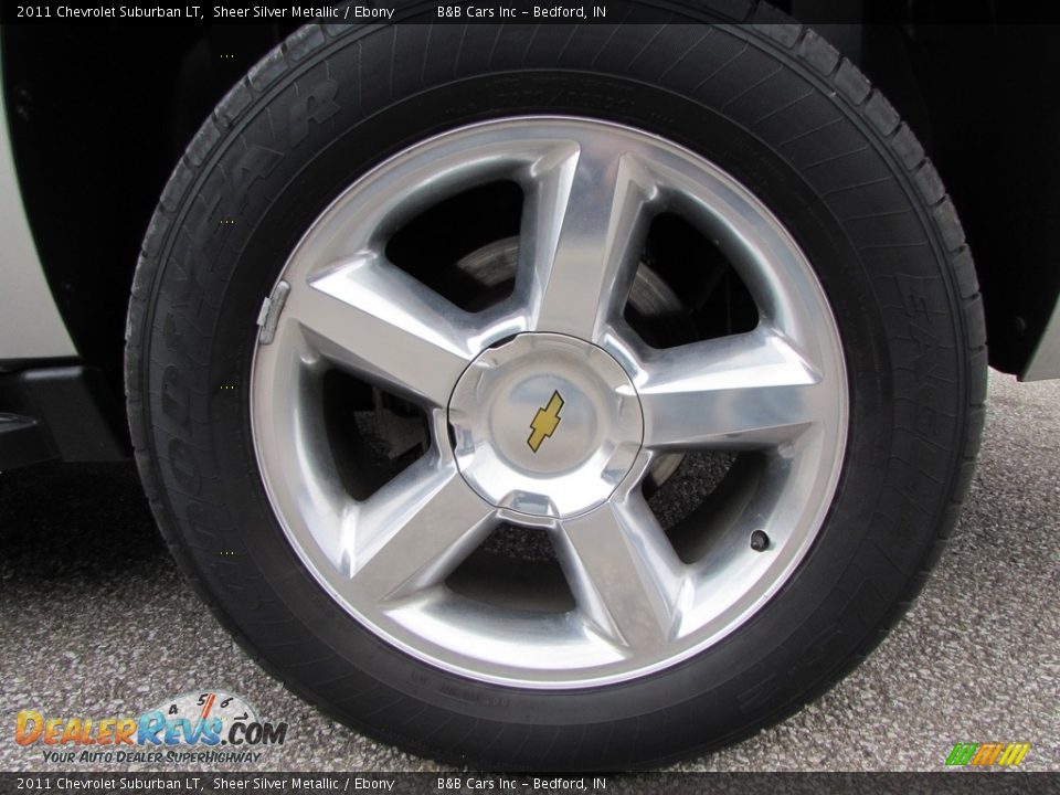 2011 Chevrolet Suburban LT Sheer Silver Metallic / Ebony Photo #9