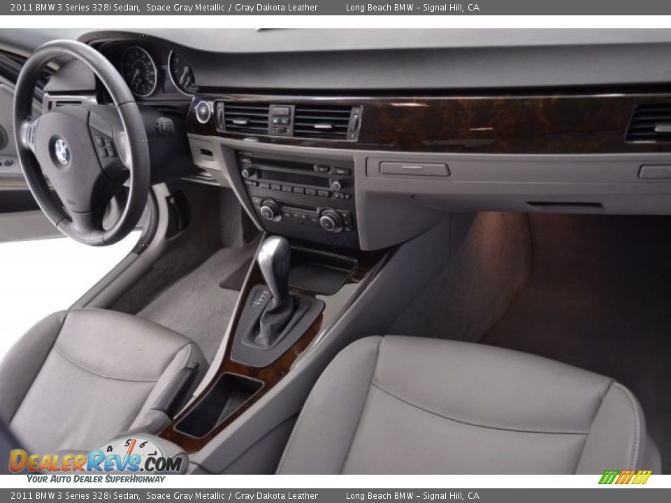 2011 BMW 3 Series 328i Sedan Space Gray Metallic / Gray Dakota Leather Photo #16