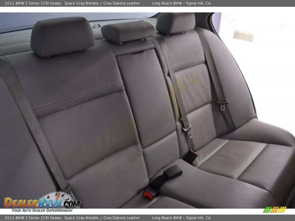 2011 BMW 3 Series 328i Sedan Space Gray Metallic / Gray Dakota Leather Photo #18