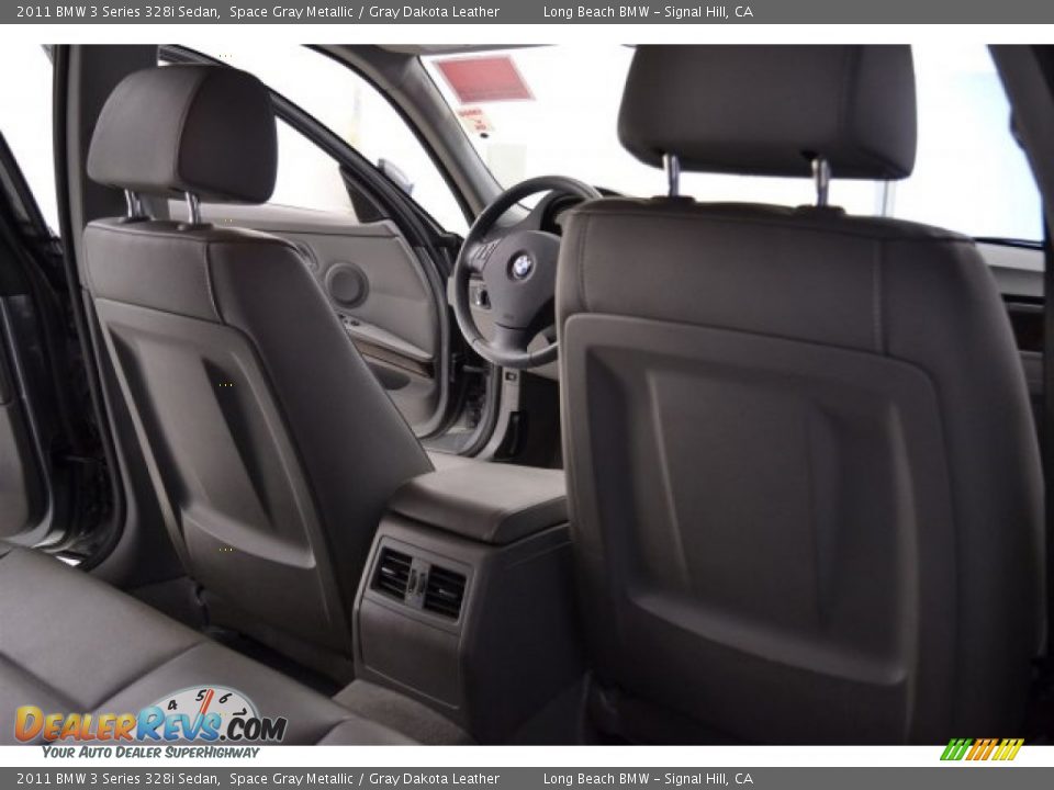 2011 BMW 3 Series 328i Sedan Space Gray Metallic / Gray Dakota Leather Photo #19