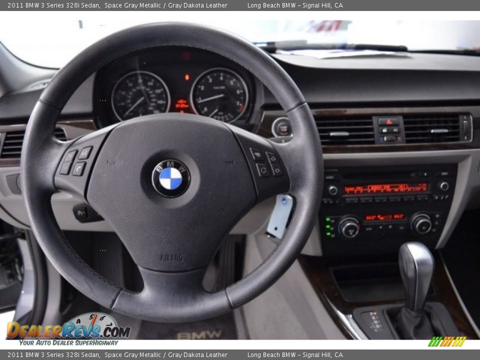 2011 BMW 3 Series 328i Sedan Space Gray Metallic / Gray Dakota Leather Photo #29