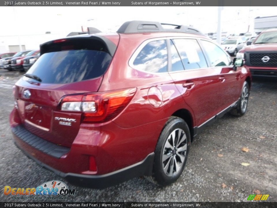 2017 Subaru Outback 2.5i Limited Venetian Red Pearl / Warm Ivory Photo #7