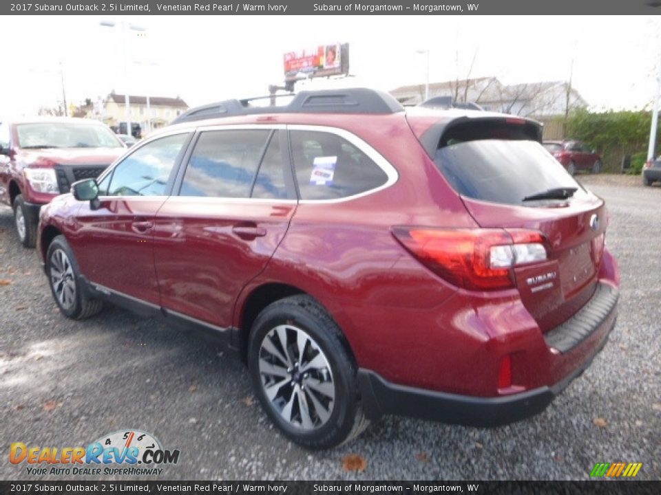 2017 Subaru Outback 2.5i Limited Venetian Red Pearl / Warm Ivory Photo #9