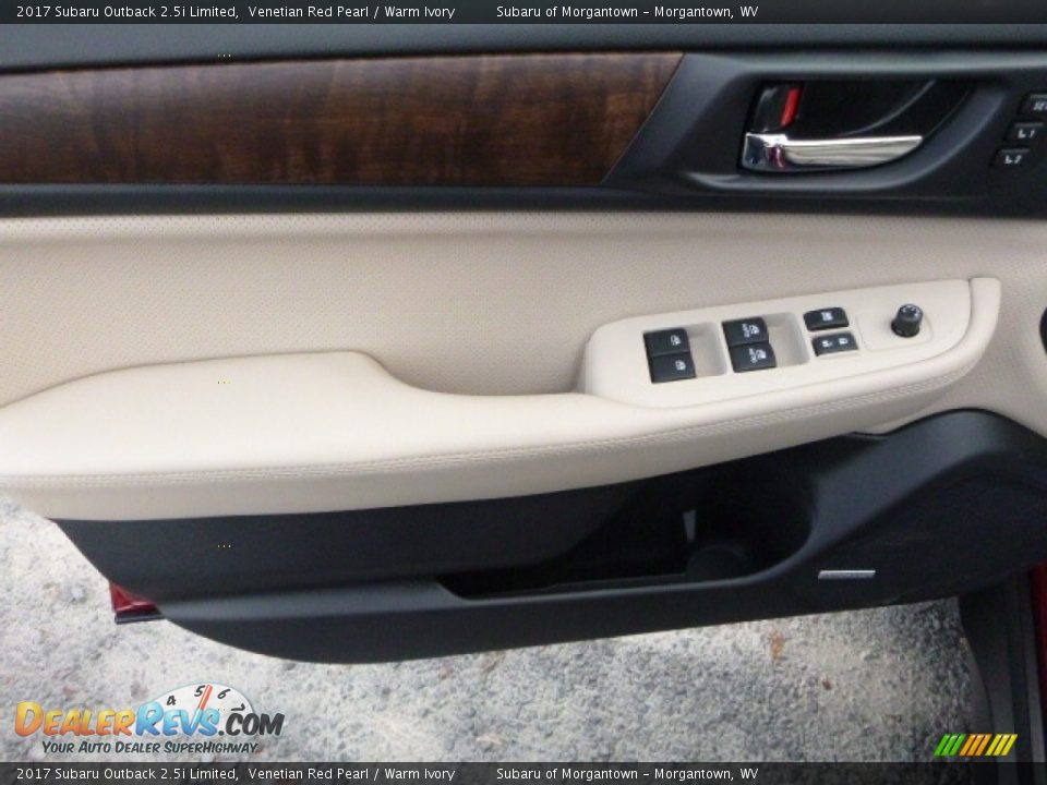 2017 Subaru Outback 2.5i Limited Venetian Red Pearl / Warm Ivory Photo #14