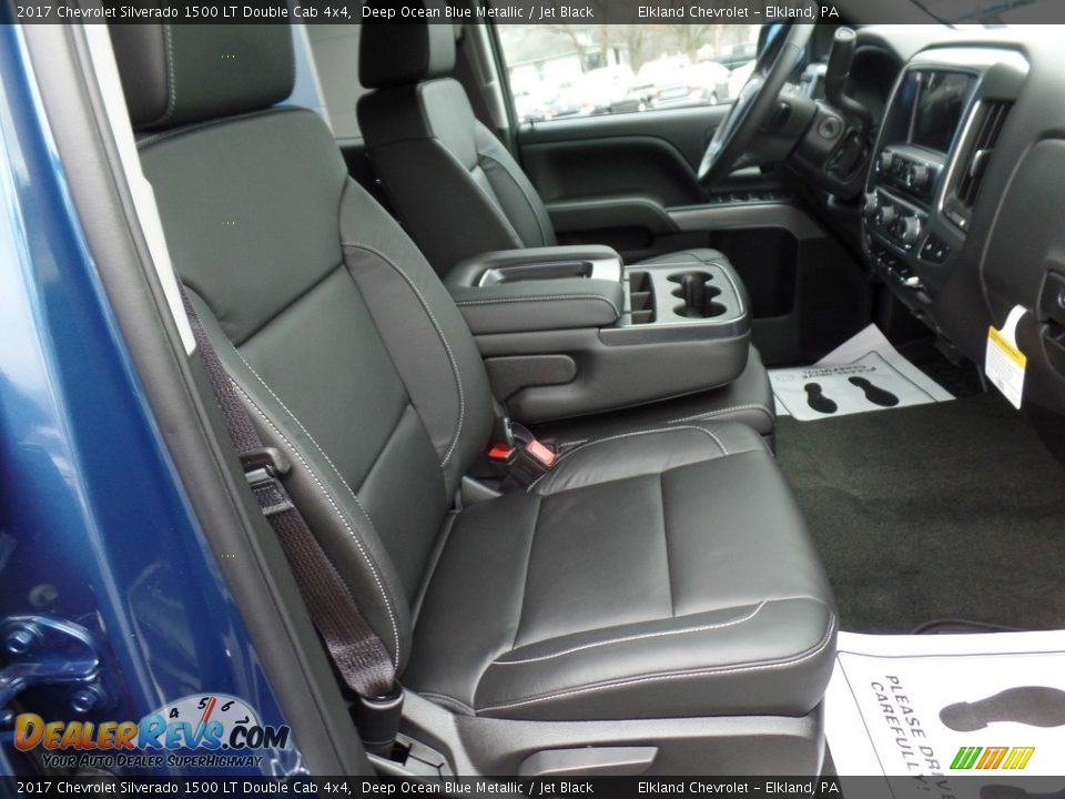 Jet Black Interior - 2017 Chevrolet Silverado 1500 LT Double Cab 4x4 Photo #22