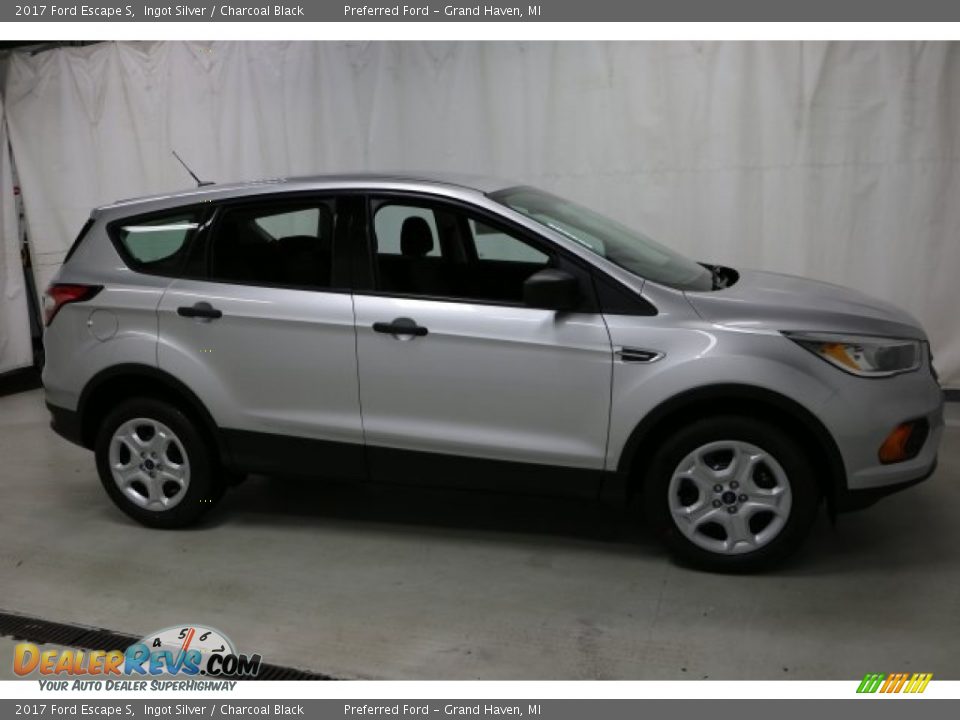 2017 Ford Escape S Ingot Silver / Charcoal Black Photo #1