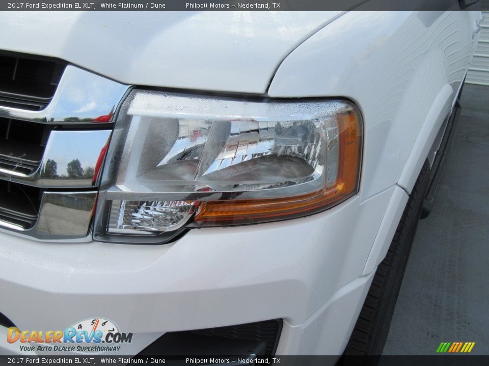 2017 Ford Expedition EL XLT White Platinum / Dune Photo #9