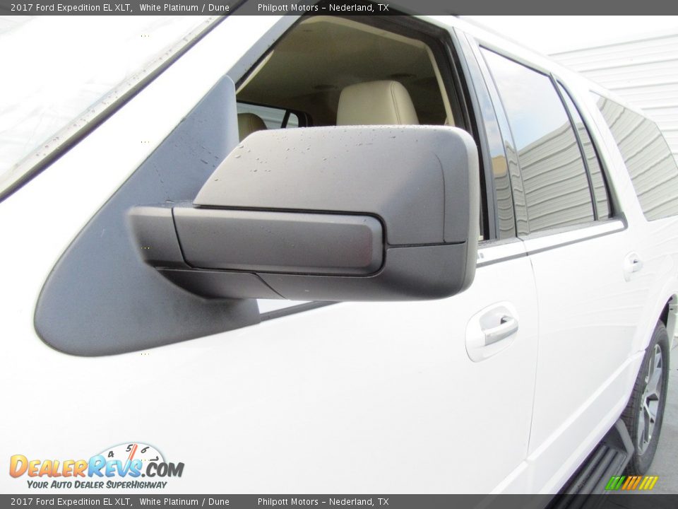 2017 Ford Expedition EL XLT White Platinum / Dune Photo #13