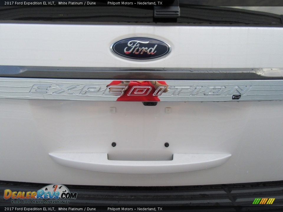 2017 Ford Expedition EL XLT White Platinum / Dune Photo #15