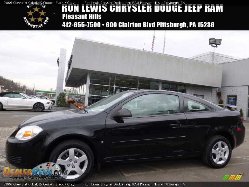 2006 Chevrolet Cobalt LS Coupe Black / Gray Photo #1