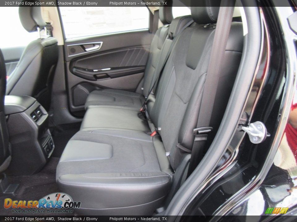 Rear Seat of 2017 Ford Edge Sport AWD Photo #19