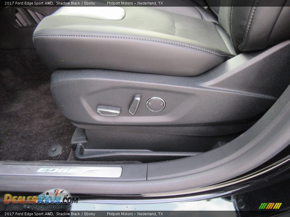 Front Seat of 2017 Ford Edge Sport AWD Photo #23