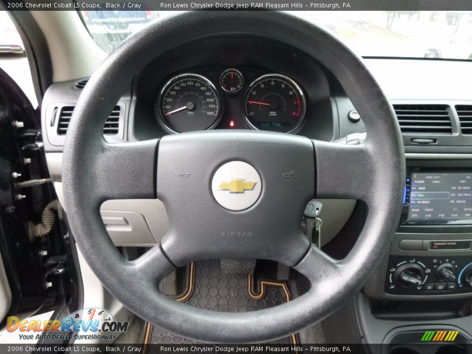 2006 Chevrolet Cobalt LS Coupe Black / Gray Photo #16