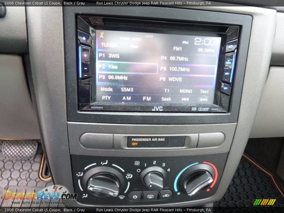 2006 Chevrolet Cobalt LS Coupe Black / Gray Photo #19