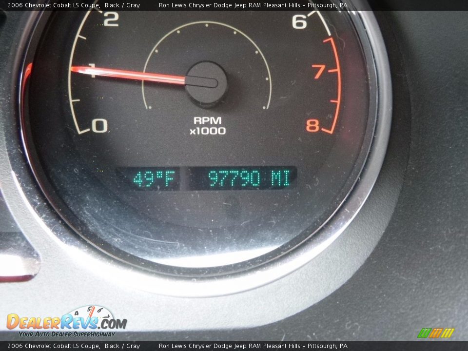 2006 Chevrolet Cobalt LS Coupe Black / Gray Photo #20
