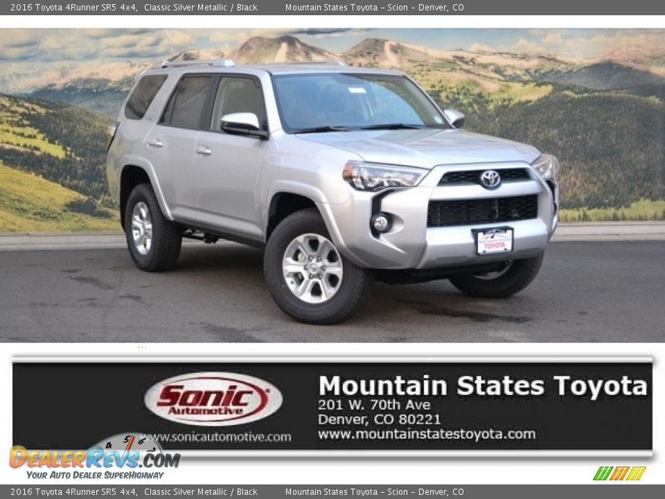 2016 Toyota 4Runner SR5 4x4 Classic Silver Metallic / Black Photo #1