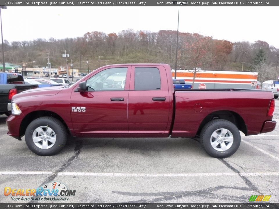 Delmonico Red Pearl 2017 Ram 1500 Express Quad Cab 4x4 Photo #2