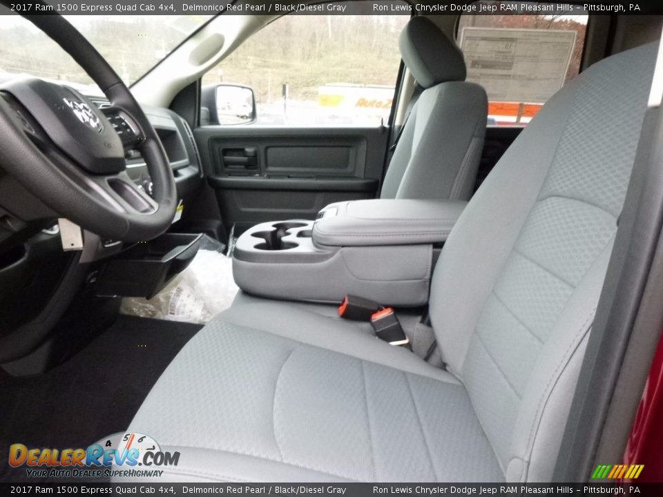 2017 Ram 1500 Express Quad Cab 4x4 Delmonico Red Pearl / Black/Diesel Gray Photo #10