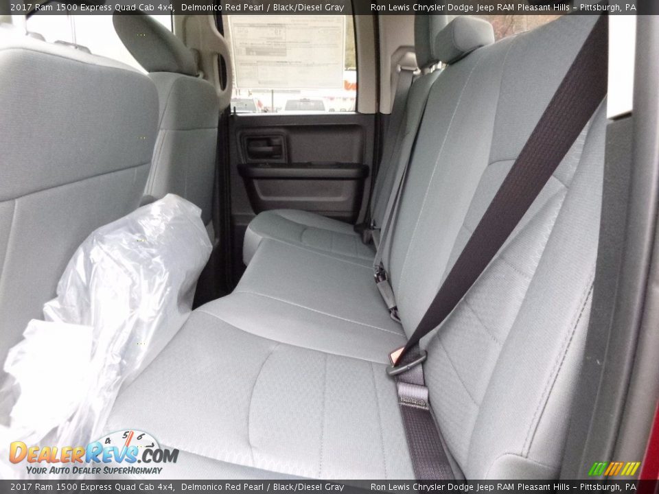 2017 Ram 1500 Express Quad Cab 4x4 Delmonico Red Pearl / Black/Diesel Gray Photo #11