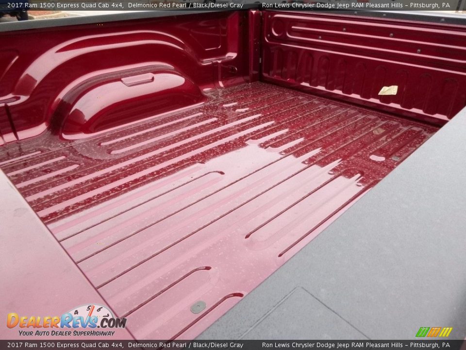 2017 Ram 1500 Express Quad Cab 4x4 Delmonico Red Pearl / Black/Diesel Gray Photo #12