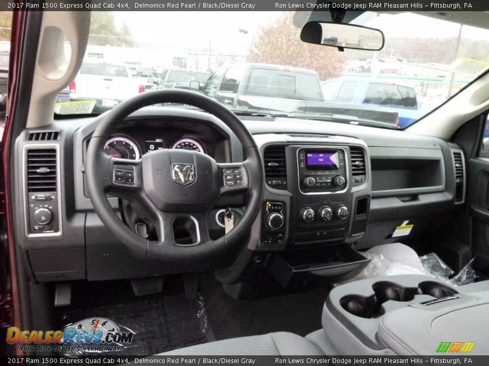 Dashboard of 2017 Ram 1500 Express Quad Cab 4x4 Photo #13