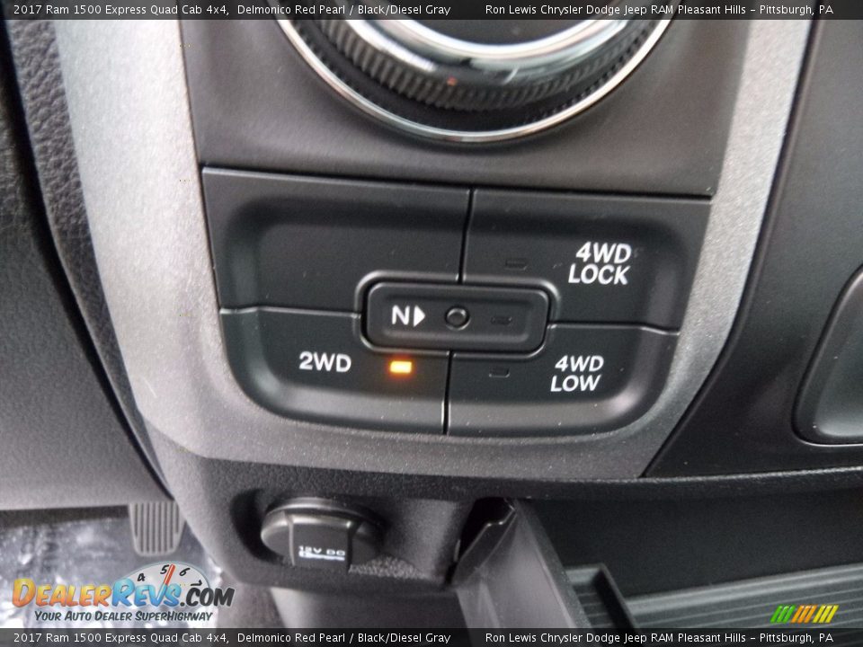 2017 Ram 1500 Express Quad Cab 4x4 Delmonico Red Pearl / Black/Diesel Gray Photo #17