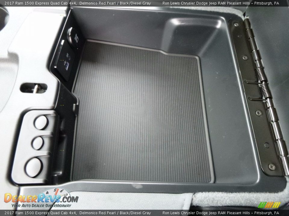 2017 Ram 1500 Express Quad Cab 4x4 Delmonico Red Pearl / Black/Diesel Gray Photo #18