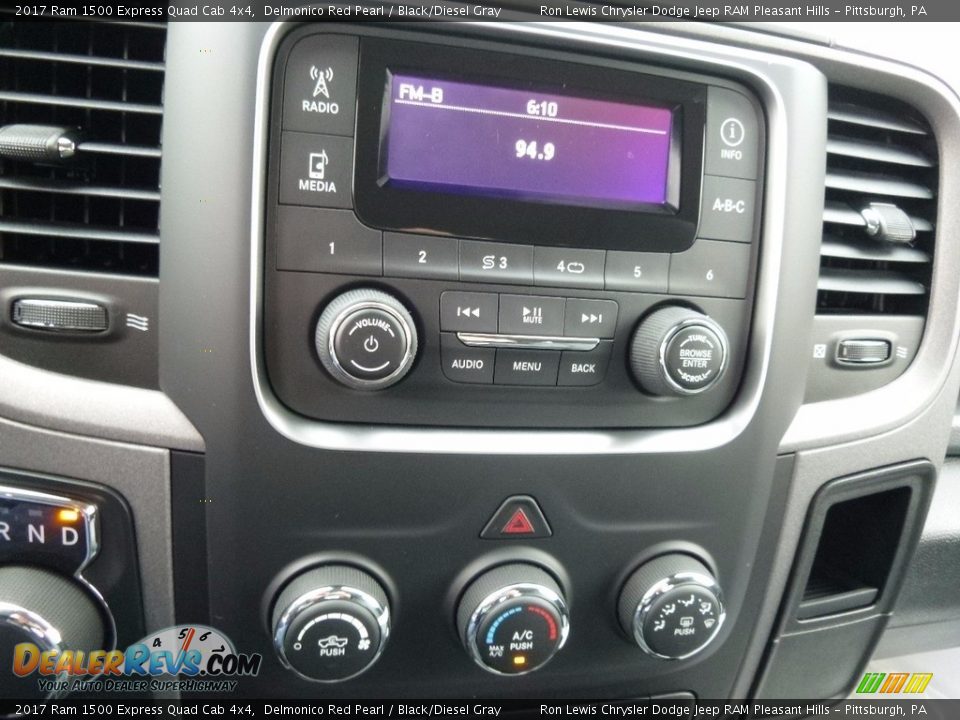 2017 Ram 1500 Express Quad Cab 4x4 Delmonico Red Pearl / Black/Diesel Gray Photo #20
