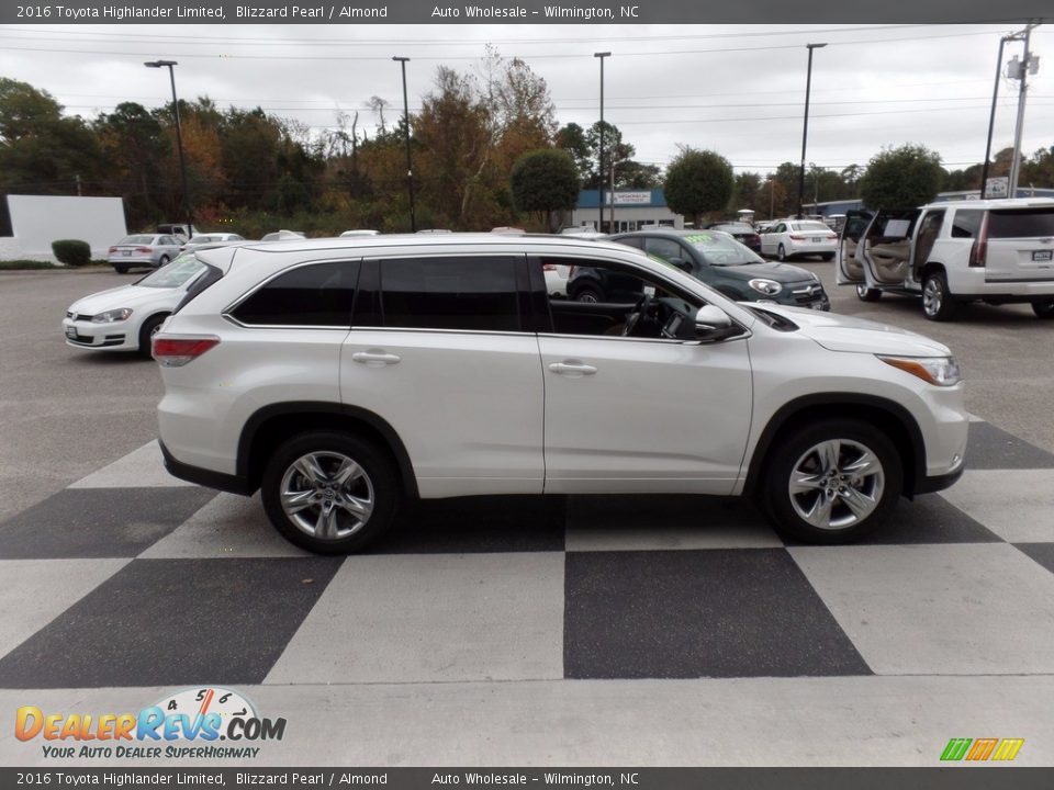 2016 Toyota Highlander Limited Blizzard Pearl / Almond Photo #3