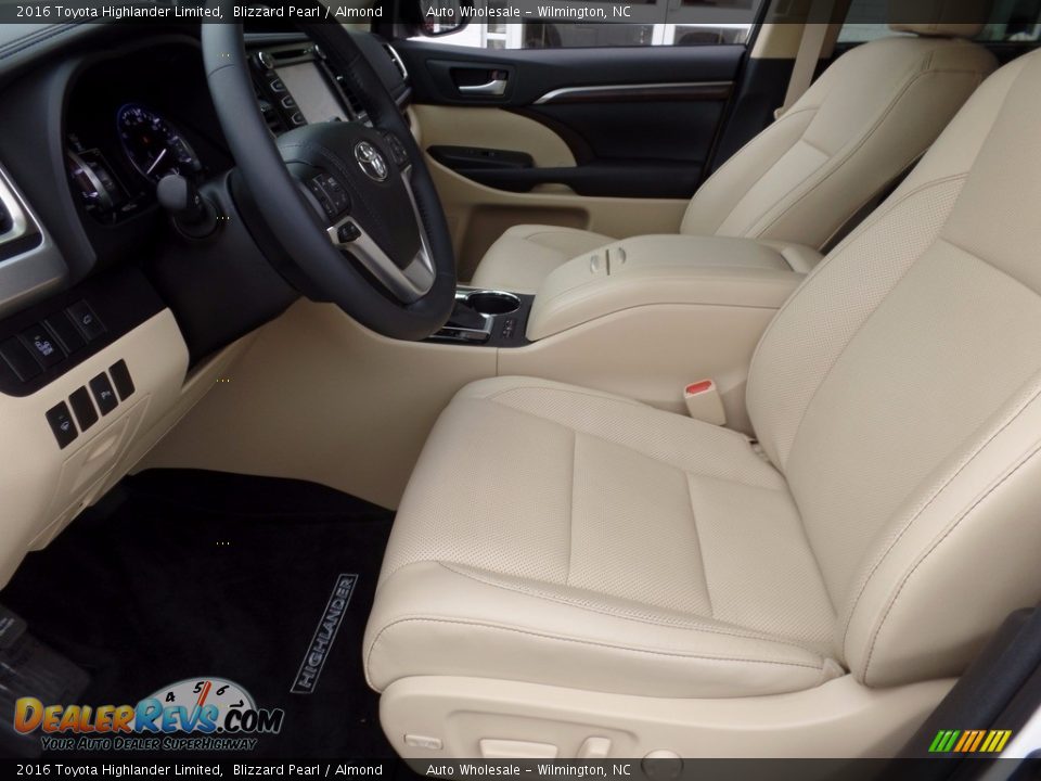 2016 Toyota Highlander Limited Blizzard Pearl / Almond Photo #10