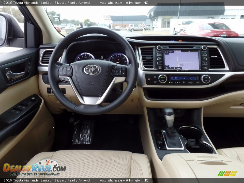 2016 Toyota Highlander Limited Blizzard Pearl / Almond Photo #15