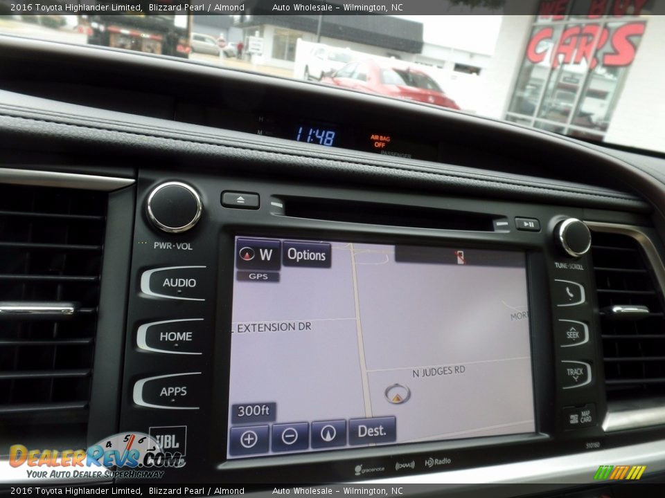 2016 Toyota Highlander Limited Blizzard Pearl / Almond Photo #17