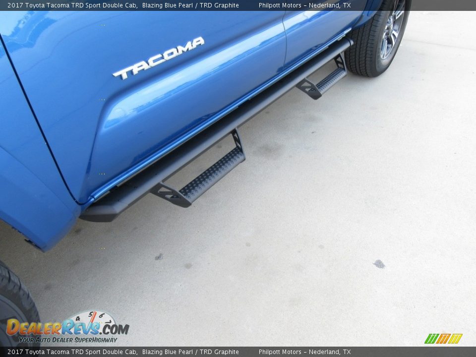 2017 Toyota Tacoma TRD Sport Double Cab Blazing Blue Pearl / TRD Graphite Photo #12