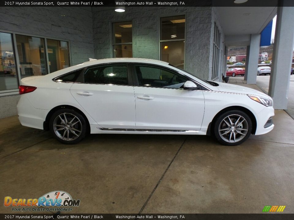 2017 Hyundai Sonata Sport Quartz White Pearl / Black Photo #2