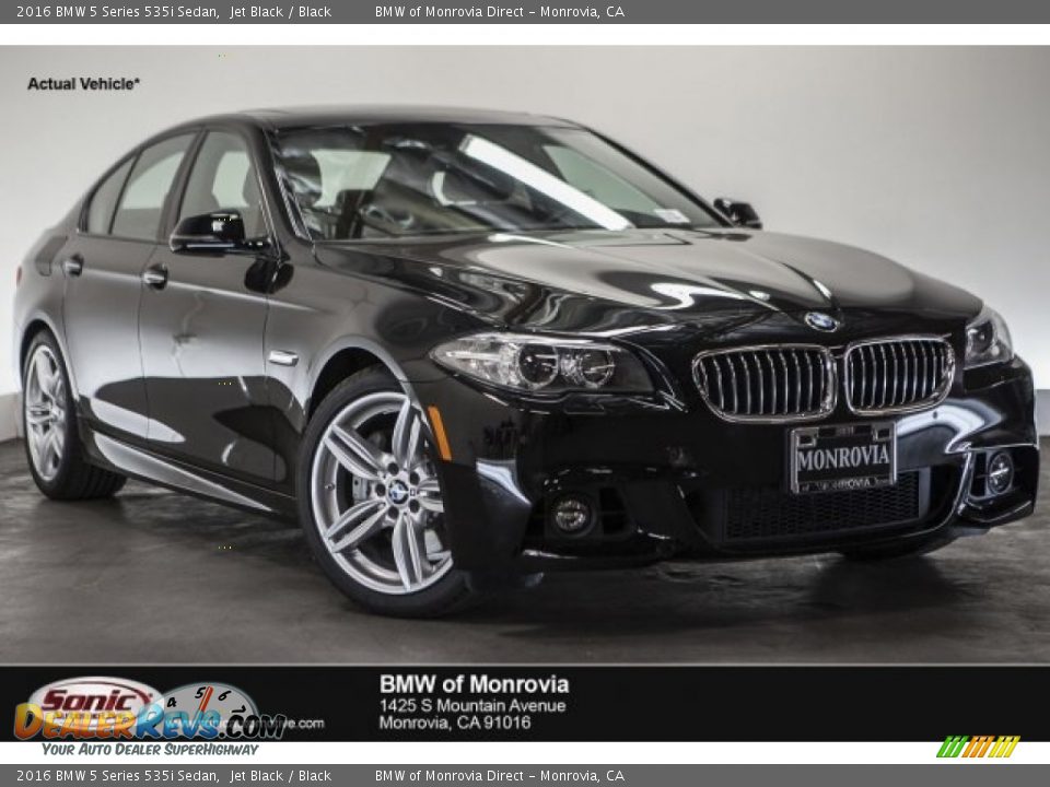 2016 BMW 5 Series 535i Sedan Jet Black / Black Photo #1
