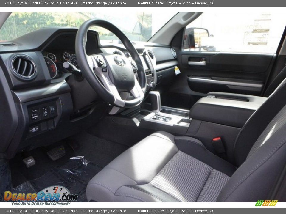 2017 Toyota Tundra SR5 Double Cab 4x4 Inferno Orange / Graphite Photo #5