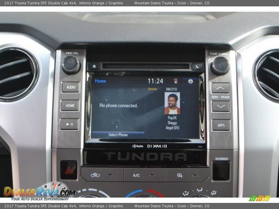 2017 Toyota Tundra SR5 Double Cab 4x4 Inferno Orange / Graphite Photo #6