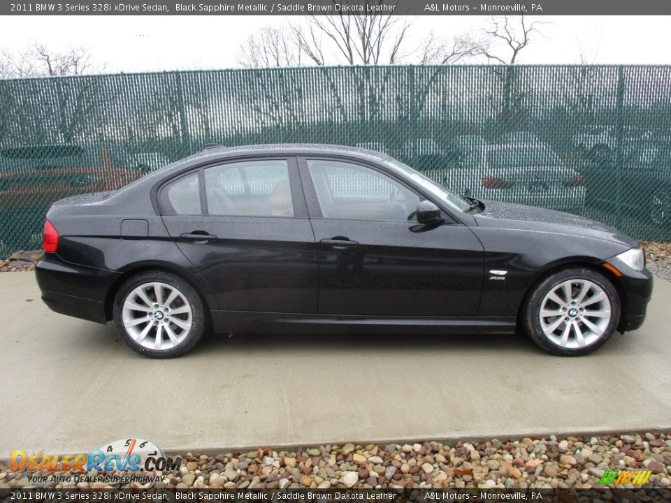2011 BMW 3 Series 328i xDrive Sedan Black Sapphire Metallic / Saddle Brown Dakota Leather Photo #2