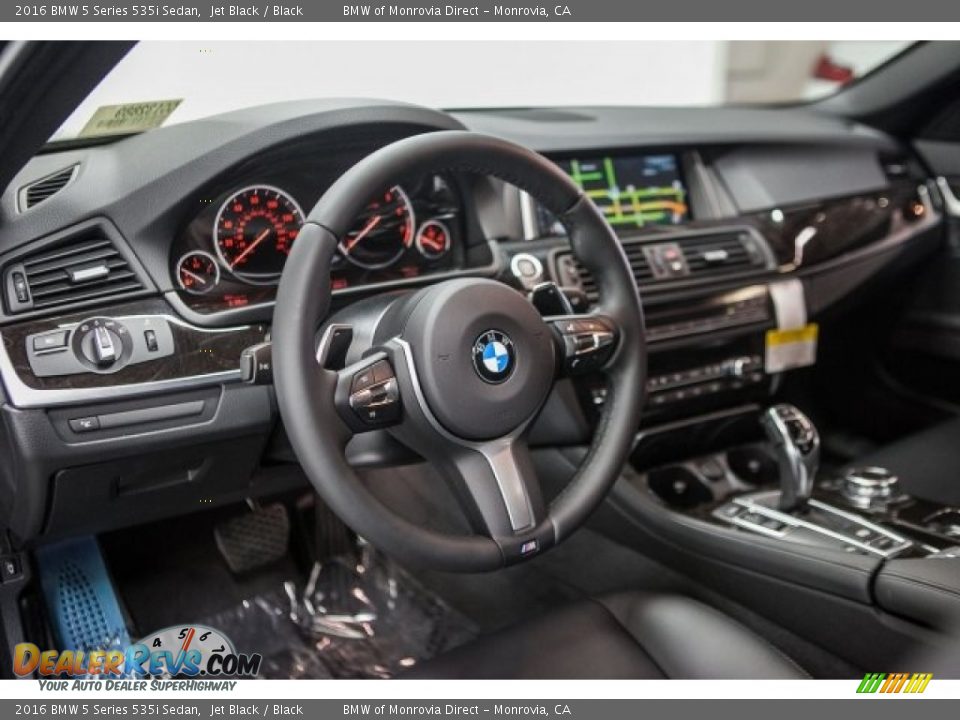 2016 BMW 5 Series 535i Sedan Jet Black / Black Photo #6