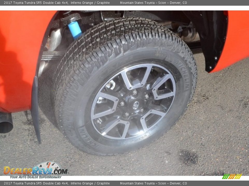 2017 Toyota Tundra SR5 Double Cab 4x4 Inferno Orange / Graphite Photo #9