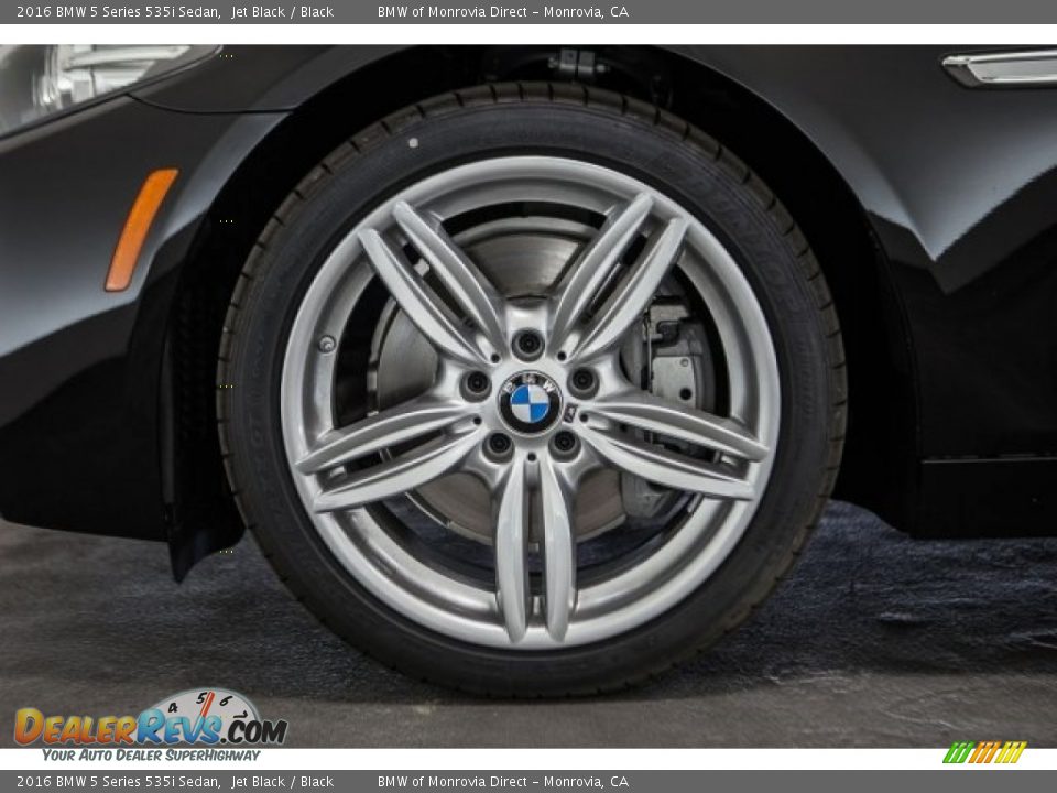 2016 BMW 5 Series 535i Sedan Jet Black / Black Photo #9