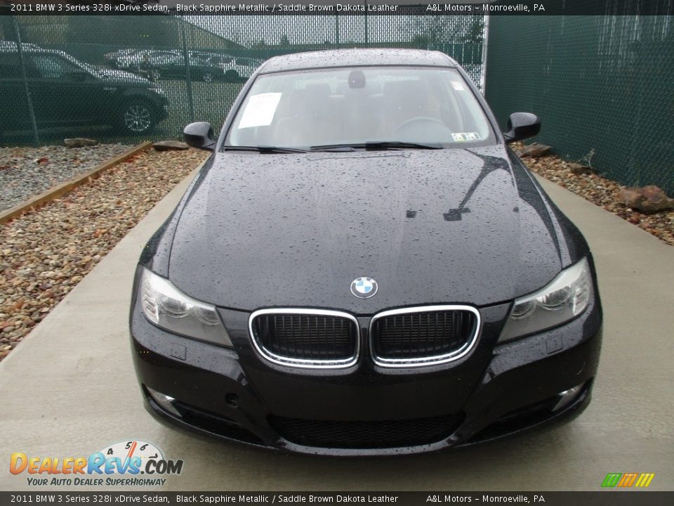 2011 BMW 3 Series 328i xDrive Sedan Black Sapphire Metallic / Saddle Brown Dakota Leather Photo #6