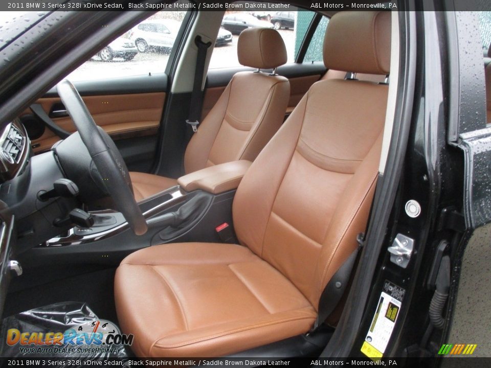 2011 BMW 3 Series 328i xDrive Sedan Black Sapphire Metallic / Saddle Brown Dakota Leather Photo #13