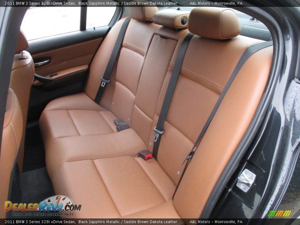 2011 BMW 3 Series 328i xDrive Sedan Black Sapphire Metallic / Saddle Brown Dakota Leather Photo #14